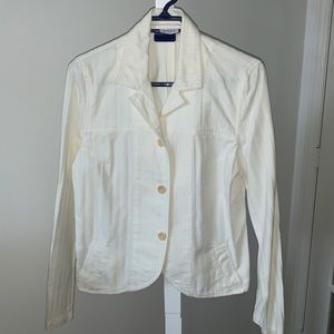 Max&Co White/Cream Pant Suit. Jacket size EU 44, Pants size EU 40